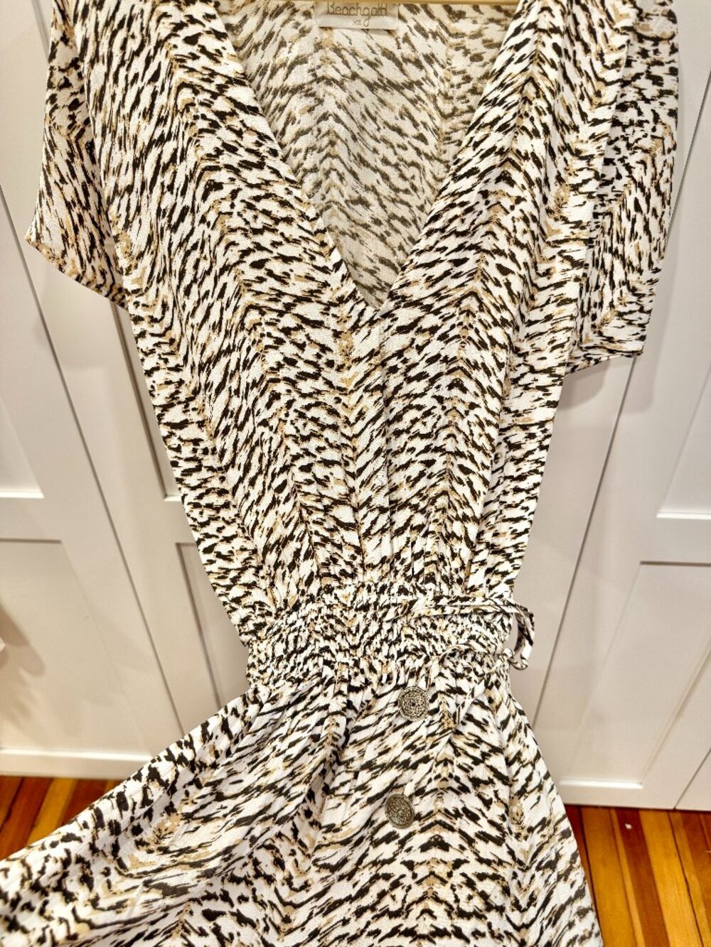 BEACHGOLD Bali Animal Print Resort Dress Cover-Up XS S